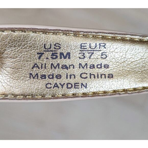 Circus Sam Edelman Cayden T-Strap Slingback Thong Sandals Sz 7.5 Nude Beige Buff - Picture 9 of 10